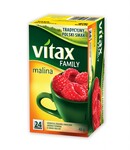 Herbata VITAX FAMILY malina 24 torebki