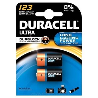 Bateria CR123 DURACELL ULTRA litowa (2 szt.)